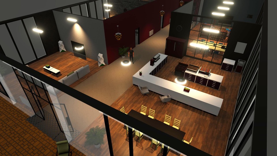 Designed business interior in Big Ambitions